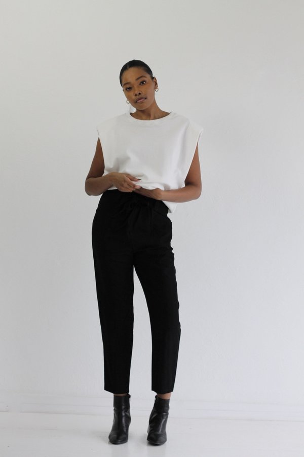 Descendant Padded Shoulder Tee - White Descendant Padded Shoulder Tee - White