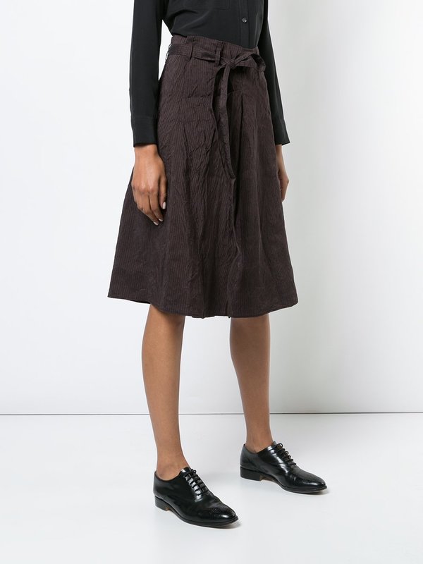 Forme d'Expression Belt Gathered Skirt - black Forme d'Expression Belt Gathered Skirt - black