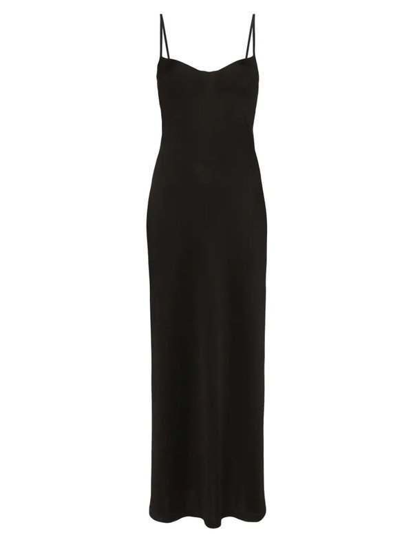 galvan Berlin Bustier Midi Dress - Black galvan Berlin Bustier Midi Dress - Black