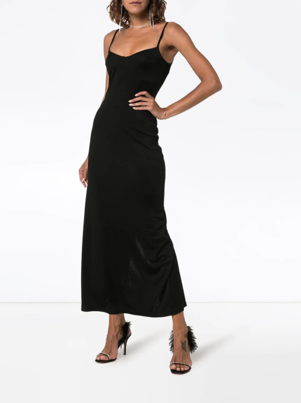 galvan Berlin Bustier Midi Dress - Black galvan Berlin Bustier Midi Dress - Black