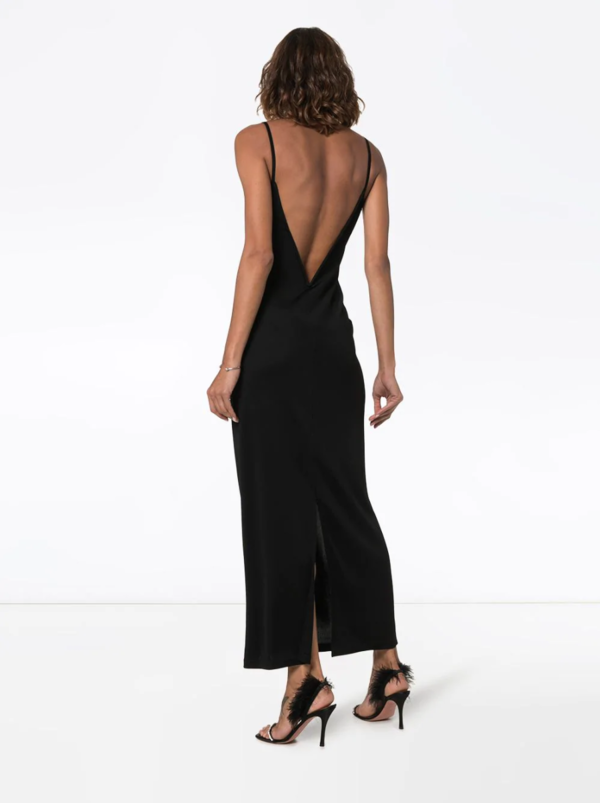 galvan Berlin Bustier Midi Dress - Black galvan Berlin Bustier Midi Dress - Black