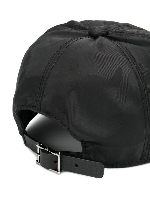 Valentino Camouflage Print Cap - black Valentino Camouflage Print Cap - black