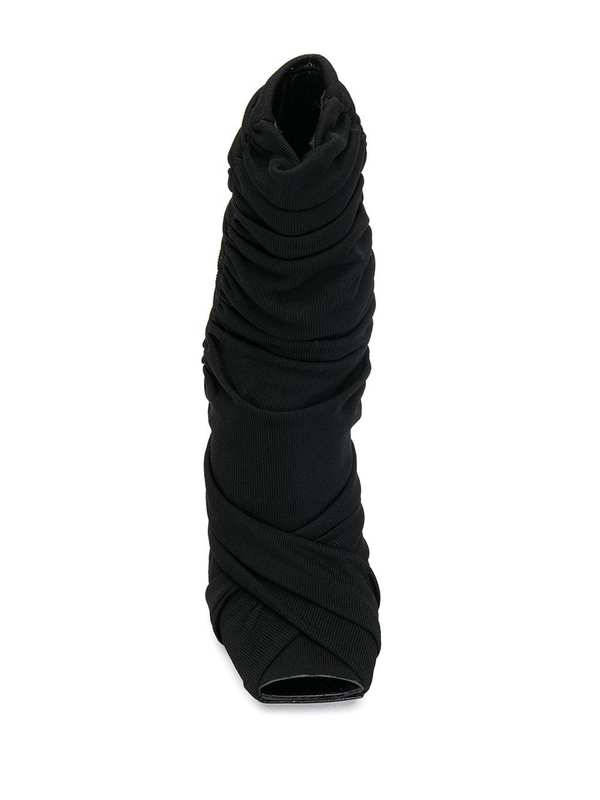 Roberto Cavalli Draped Design Boots - black Roberto Cavalli Draped Design Boots - black