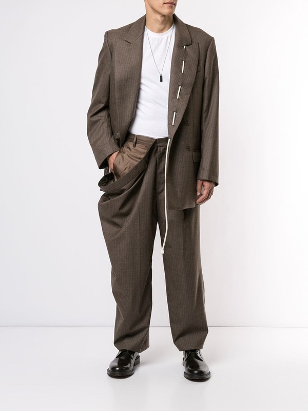 Draped Side Trousers Draped Side Trousers