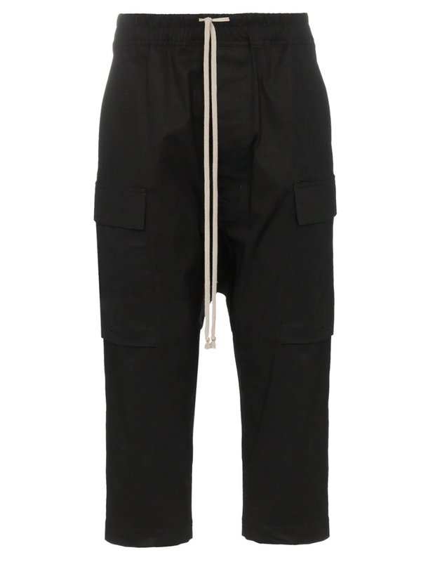 Drawstring Cropped Cargo Trousers Drawstring Cropped Cargo Trousers