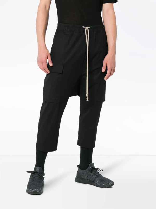 Drawstring Cropped Cargo Trousers Drawstring Cropped Cargo Trousers