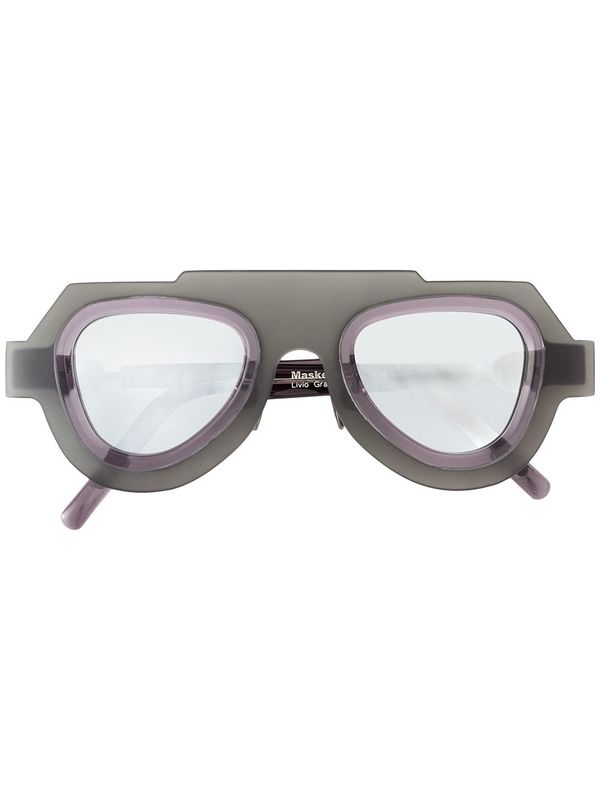 Unisex Kuboraum E5 Sunglasses - Grey/Silver Unisex Kuboraum E5 Sunglasses - Grey/Silver