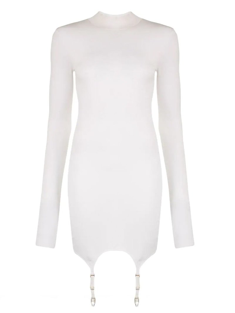 Dion Lee Garter Mini Dress - Ivory | Garmentory