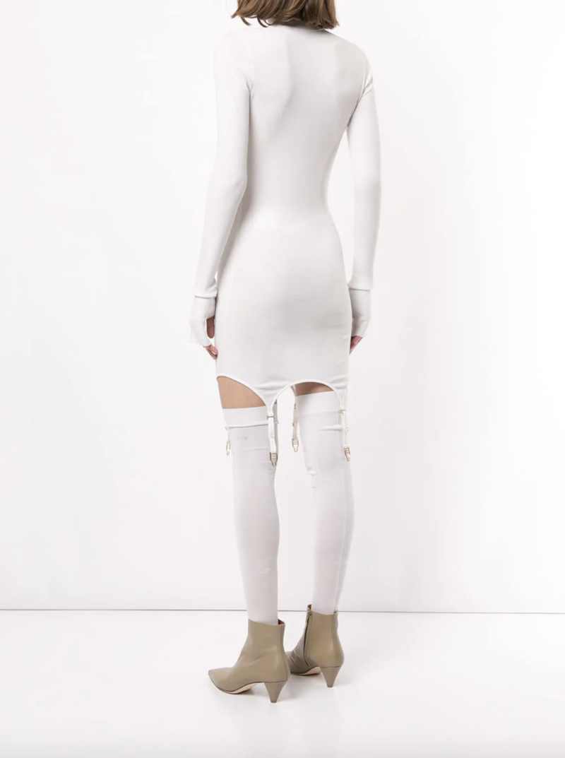 knee length dresses for ladies Dion Lee Bustier Garter Mini Dress (For Hire)  EKOLUV