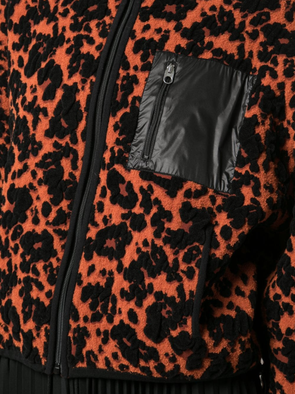 Leopard Jacquard Cropped Bomber Leopard Jacquard Cropped Bomber