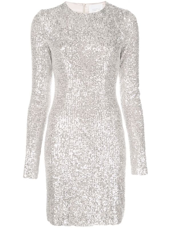 Long Sleeve Sequined Cocktail Dress Long Sleeve Sequined Cocktail Dress