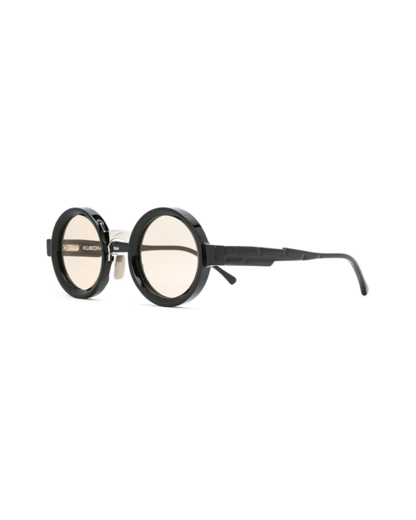 Maske N2 43-26 Black Shine Round Sunglasses Maske N2 43-26 Black Shine Round Sunglasses