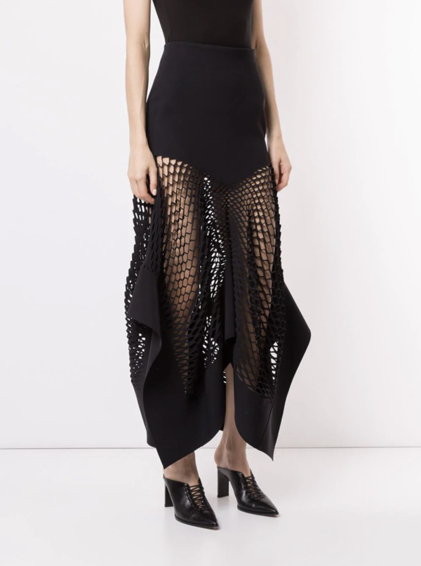 Dion Lee Mesh Panel Skirt - Black Dion Lee Mesh Panel Skirt - Black