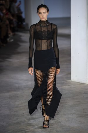 Dion Lee Mesh Panel Skirt - Black Dion Lee Mesh Panel Skirt - Black