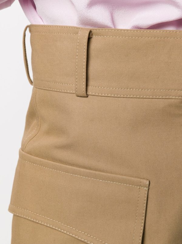 Victoria Beckham Pocket Detail High-Waisted Shorts - Camel Victoria Beckham Pocket Detail High-Waisted Shorts - Camel