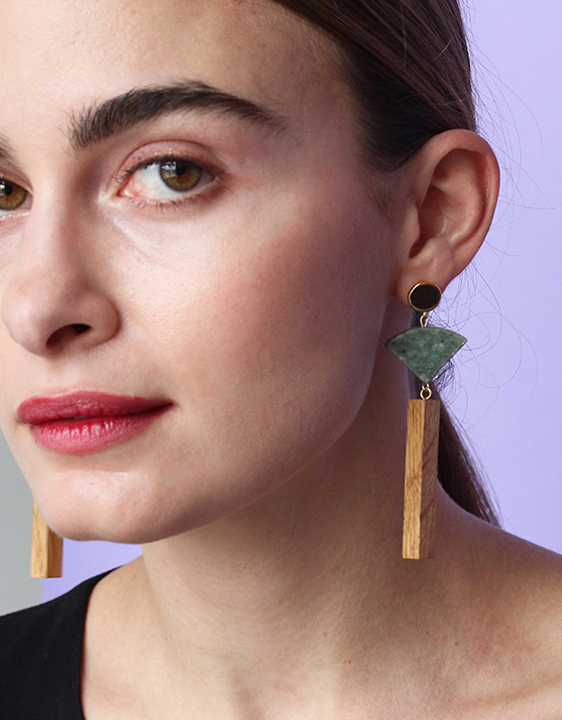 Sophie Monet Mineral Fan Earrings Sophie Monet Mineral Fan Earrings