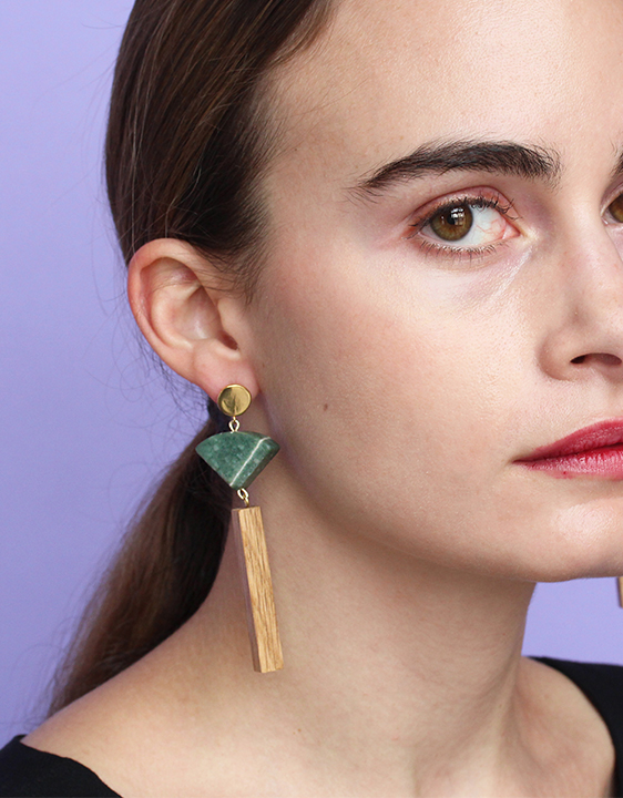 Sophie Monet Mineral Fan Earrings Sophie Monet Mineral Fan Earrings