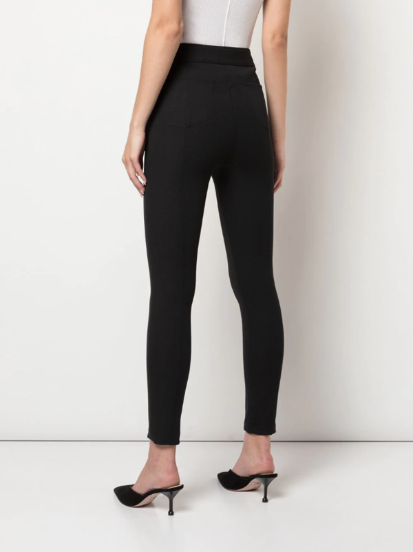 ALEXANDER WANG Zip-Embellished Skinny Trousers - Black ALEXANDER WANG Zip-Embellished Skinny Trousers - Black