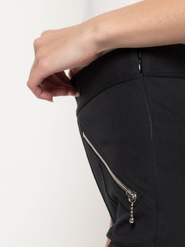 ALEXANDER WANG Zip-Embellished Skinny Trousers - Black ALEXANDER WANG Zip-Embellished Skinny Trousers - Black