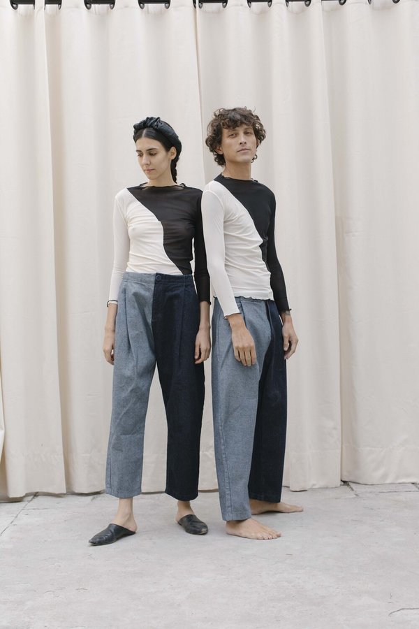 Unisex Nin Studio Zoot Pant - Denim Denim Unisex Nin Studio Zoot Pant - Denim Denim