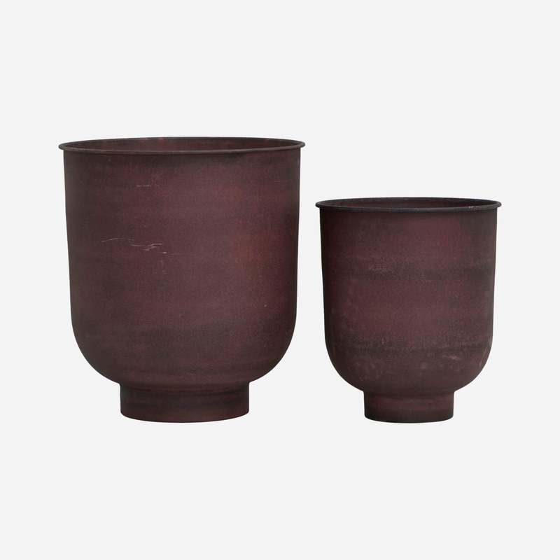 House Doctor Vig small planter - burnt henna