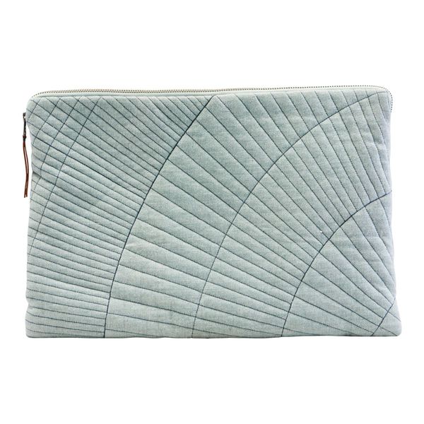 House Doctor Quilted lap top sleeve case - gray