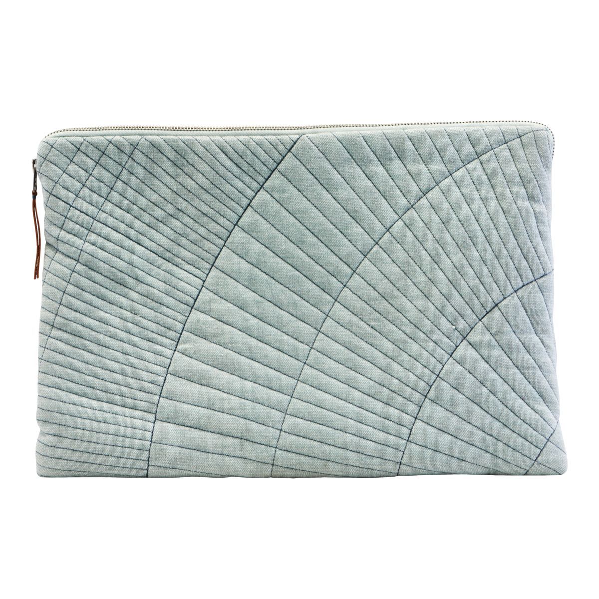 House Doctor Quilted lap top sleeve case - gray - Image 1 of 1