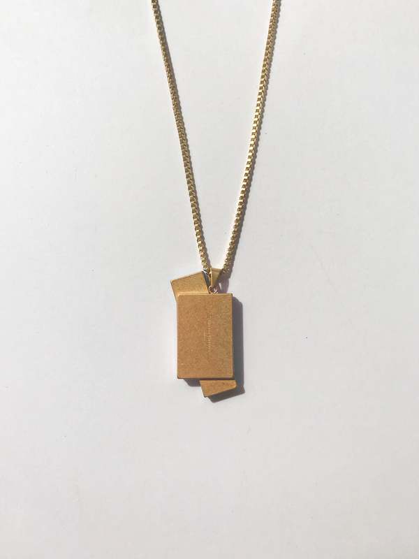 MATTER MATTERS Double Rec Necklace - Blue/Pink MATTER MATTERS Double Rec Necklace - Blue/Pink