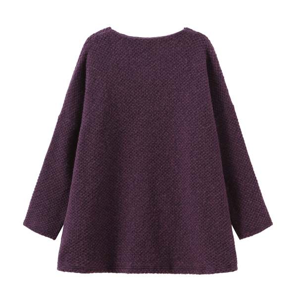 MATTER MATTERS V Neck Wool -Blend Oversized knitted sweater - Purple MATTER MATTERS V Neck Wool -Blend Oversized knitted sweater - Purple
