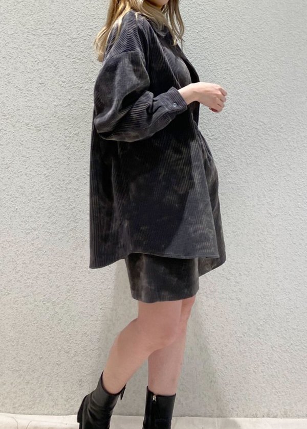 BRAND NAME Corduroy Tie Dye Top and Shorts Set - Grey BRAND NAME Corduroy Tie Dye Top and Shorts Set - Grey