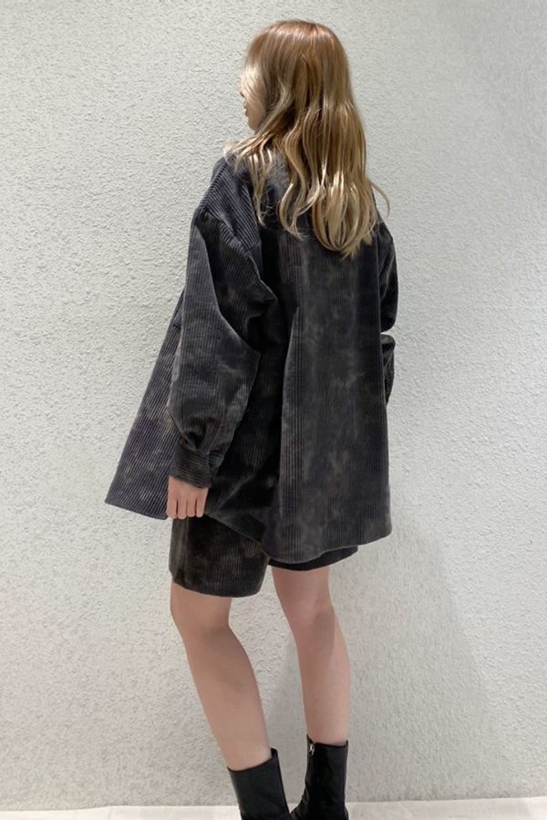BRAND NAME Corduroy Tie Dye Top and Shorts Set - Grey BRAND NAME Corduroy Tie Dye Top and Shorts Set - Grey