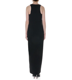 Mason By Michelle Mason Leather Front Jersey Dress | Garmentory