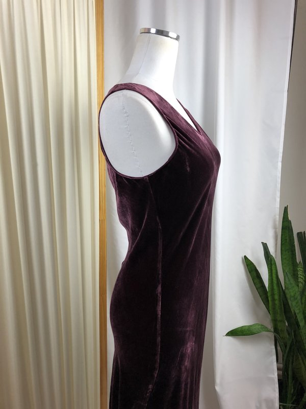 Margaret O'Leary Velvet Maxi Dress (M) Margaret O'Leary Velvet Maxi Dress (M)