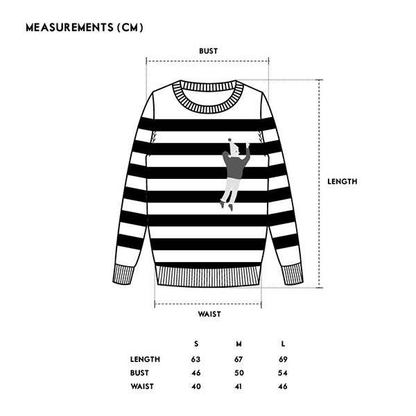 Unisex MATTER MATTERS Crew Neck Intarsia Wool/Cashmere Blend Sweater - White/Light Blue Unisex MATTER MATTERS Crew Neck Intarsia Wool/Cashmere Blend Sweater - White/Light Blue