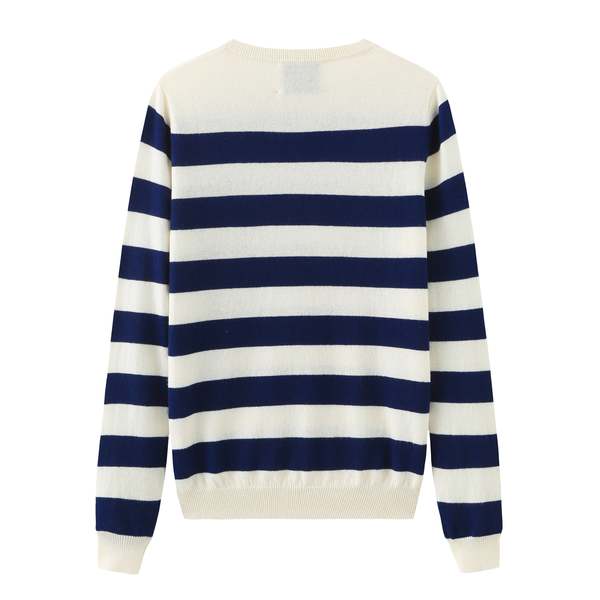 Unisex MATTER MATTERS Neck Intarsia Wool and Cashmere Blend Sweater - White/Black Unisex MATTER MATTERS Neck Intarsia Wool and Cashmere Blend Sweater - White/Black