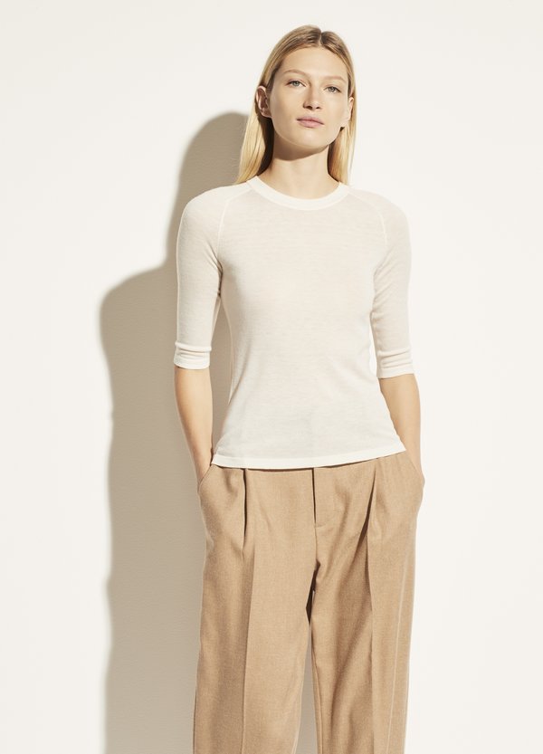 Vince Elbow Sleeve Crew | Garmentory