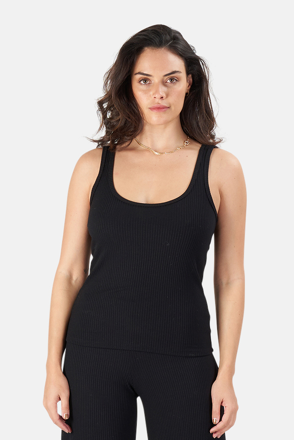 L'Agnece L'Agence Iman Tank Top - Black L'Agnece L'Agence Iman Tank Top - Black