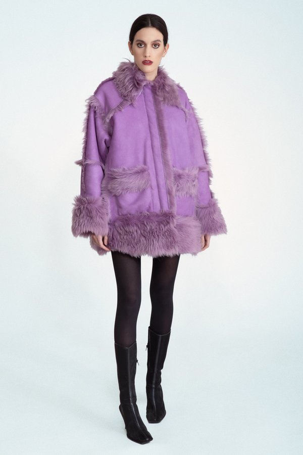 Jovana Markovic Iskra Coat - Purple Jovana Markovic Iskra Coat - Purple