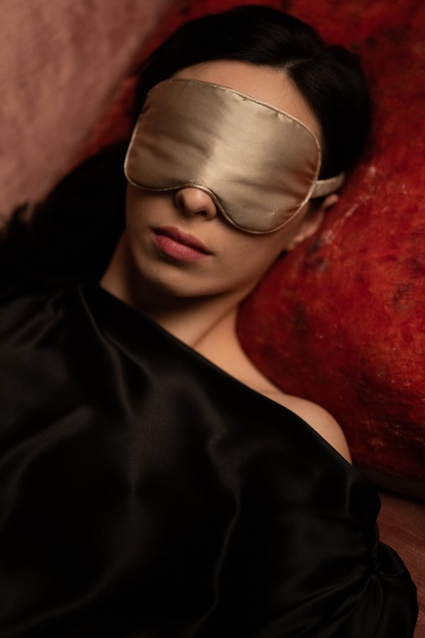 KES Silk Sleep Eye Mask - Mauve KES Silk Sleep Eye Mask - Mauve