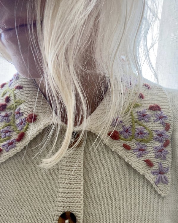 Tach Clothing Cisne Embroidered Sweater - Cream Tach Clothing Cisne Embroidered Sweater - Cream