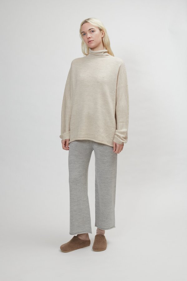 Lauren Manoogian Fine Rollneck Sweater in Hessian Lauren Manoogian Fine Rollneck Sweater in Hessian