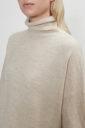 Lauren Manoogian Fine Rollneck Sweater in Hessian Lauren Manoogian Fine Rollneck Sweater in Hessian