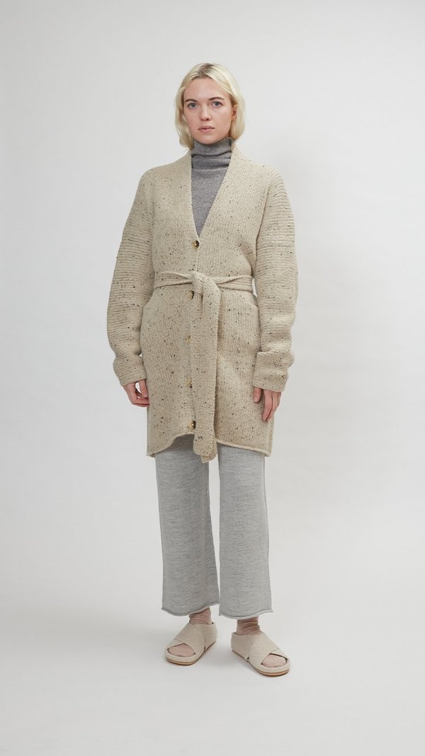 Lauren Manoogian Grandpa Cardigan - Ecru Tweed Lauren Manoogian Grandpa Cardigan - Ecru Tweed