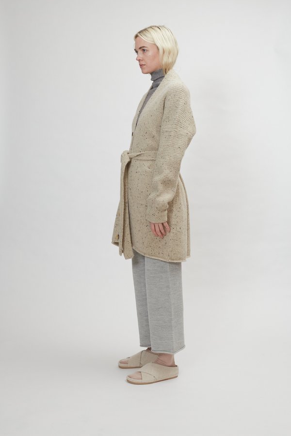 Lauren Manoogian Grandpa Cardigan - Ecru Tweed Lauren Manoogian Grandpa Cardigan - Ecru Tweed