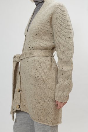 Lauren Manoogian Grandpa Cardigan - Ecru Tweed Lauren Manoogian Grandpa Cardigan - Ecru Tweed