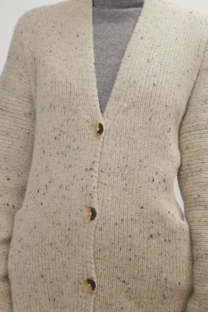 Lauren Manoogian Grandpa Cardigan - Ecru Tweed Lauren Manoogian Grandpa Cardigan - Ecru Tweed