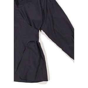 Sayaka Davis Wrap Shirt - Black Sayaka Davis Wrap Shirt - Black