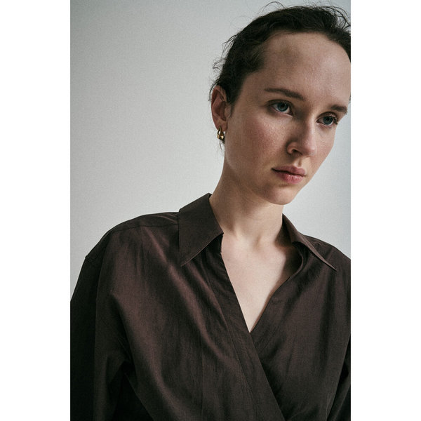 Sayaka Davis Wrap Shirt - Black Sayaka Davis Wrap Shirt - Black