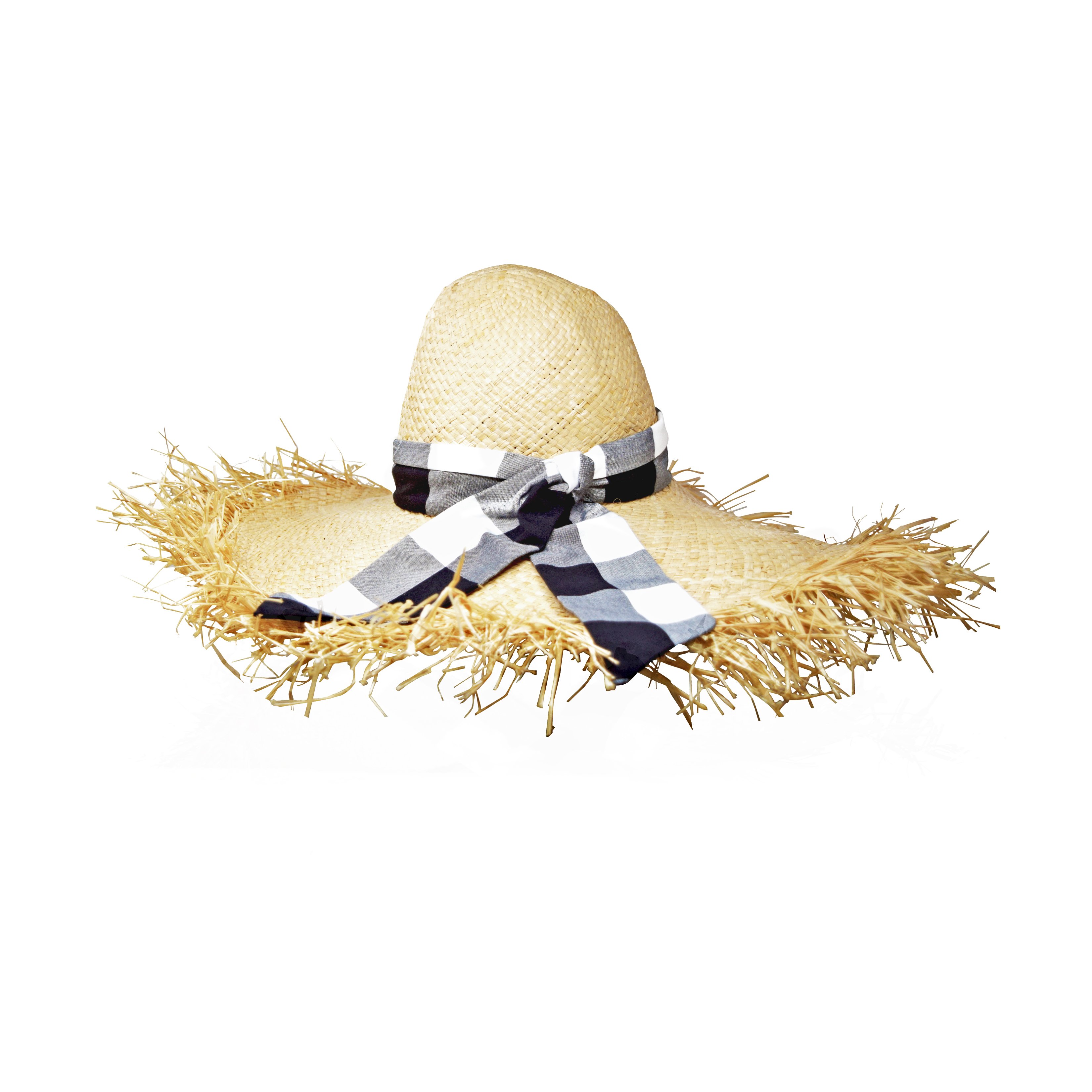 Gigi Burris Ete Gingham Hat - Natural | Garmentory display picture 1