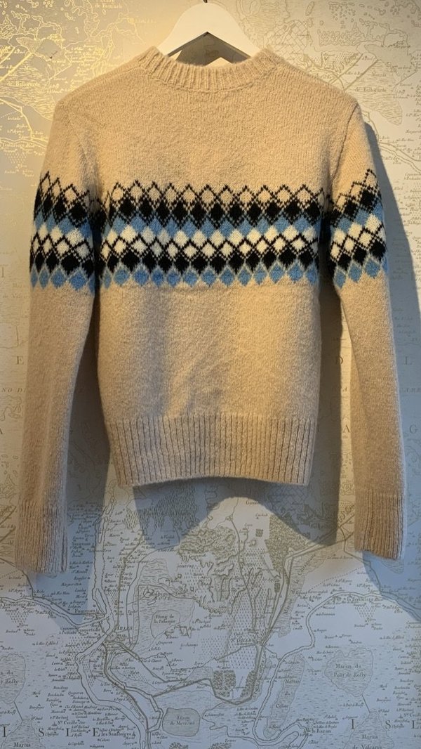 A.L.C. Nathan Fair Isle Sweater - beige multi A.L.C. Nathan Fair Isle Sweater - beige multi